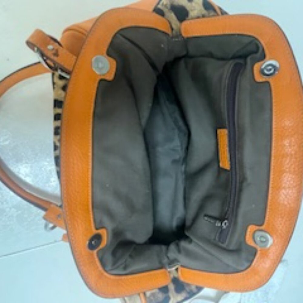 Dolce & Gabbana Orange Leopard Handbag - Picture 2 of 15